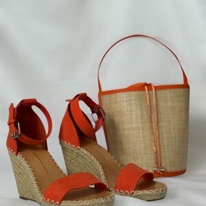 Dolce Vita Orange Wedge Espadrille sandals